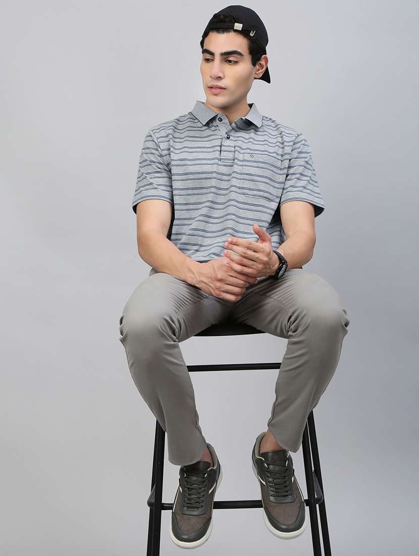 men printed short sleeve regular fit polo t-shirt - 21941393 - Standard Image - 3