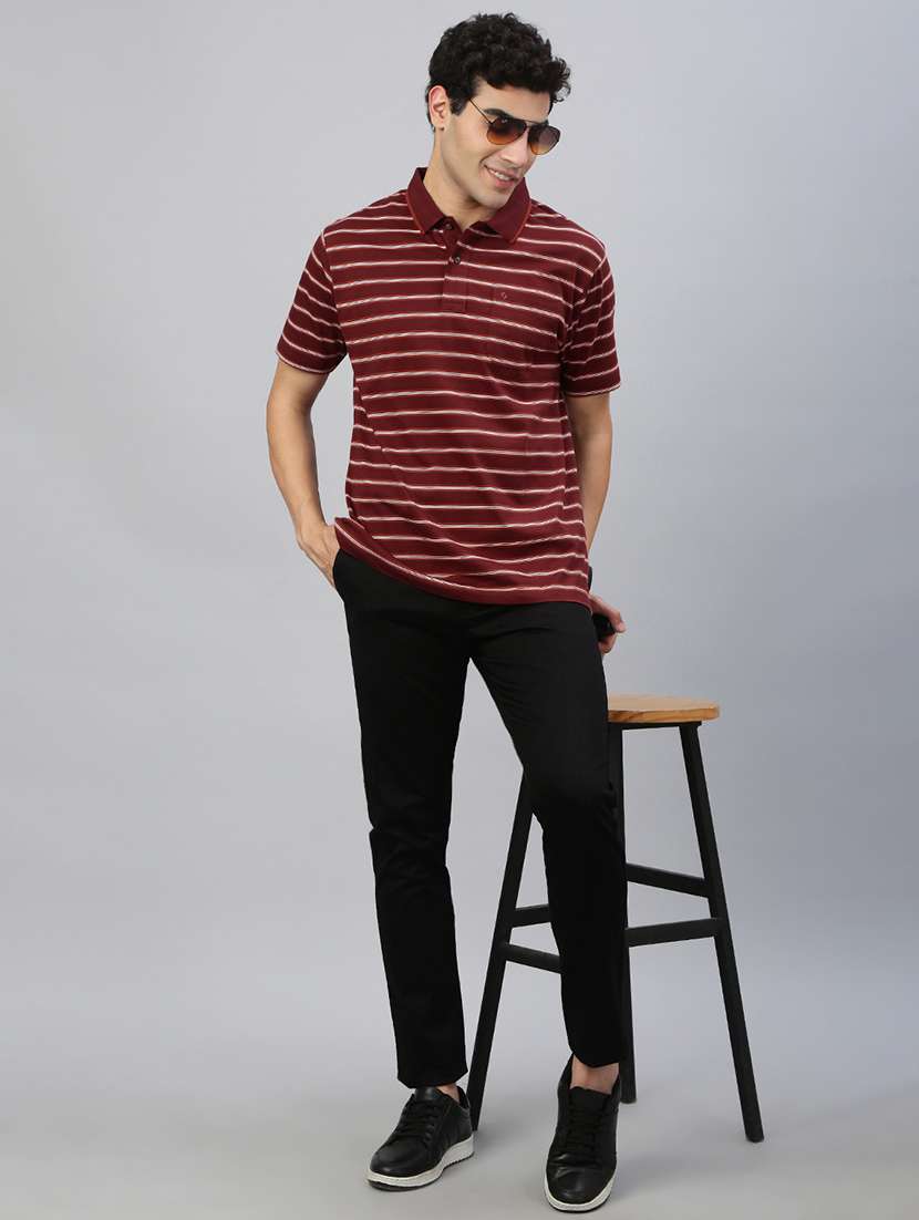 men printed short sleeve regular fit polo t-shirt - 21941396 -  Standard Image - 3