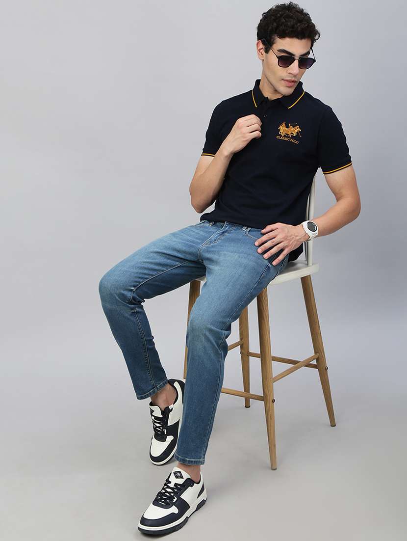 men printed short sleeve regular fit polo t-shirt - 21941408 -  Standard Image - 3