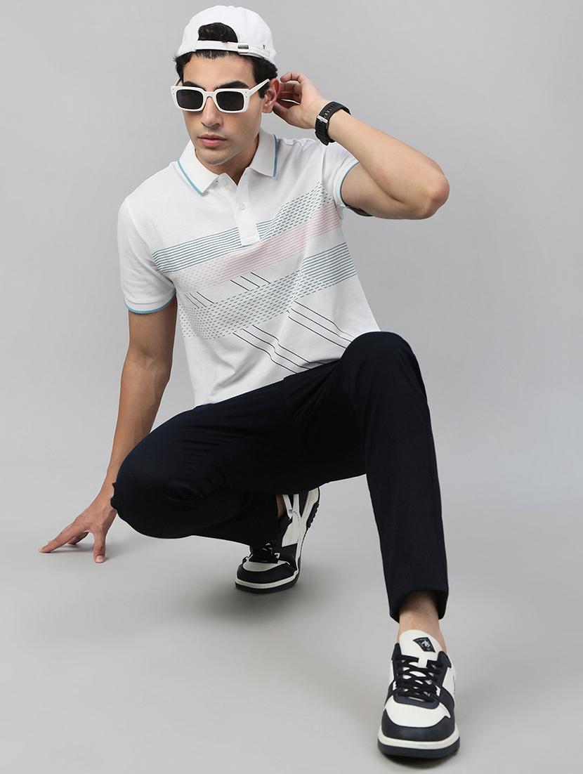 men printed short sleeve regular fit polo t-shirt - 21941409 - Standard Image - 3