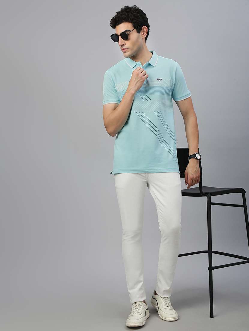 men printed short sleeve regular fit polo t-shirt - 21941410 -  Standard Image - 3