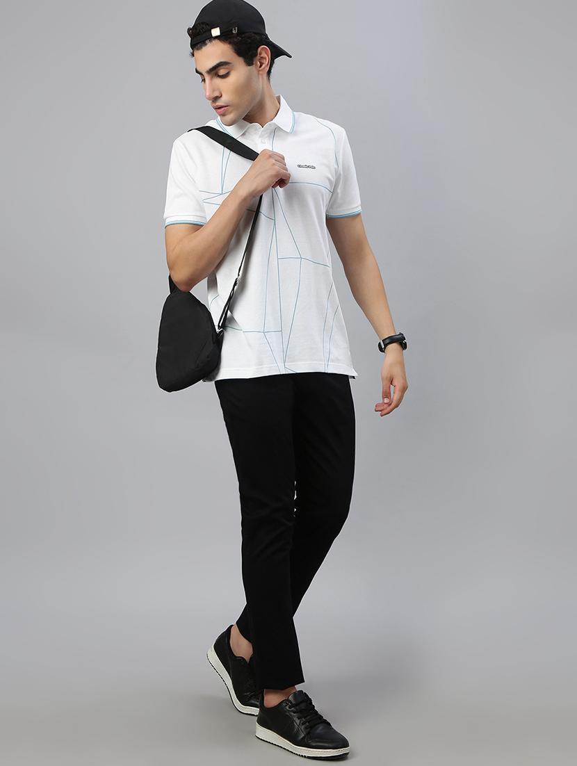men printed short sleeve regular fit polo t-shirt - 21941411 - Standard Image - 3