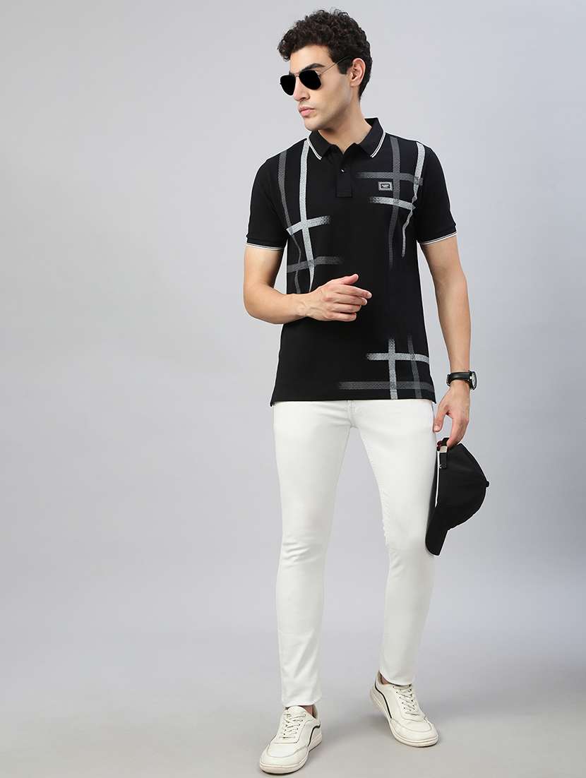 men printed short sleeve regular fit polo t-shirt - 21941414 - Standard Image - 3