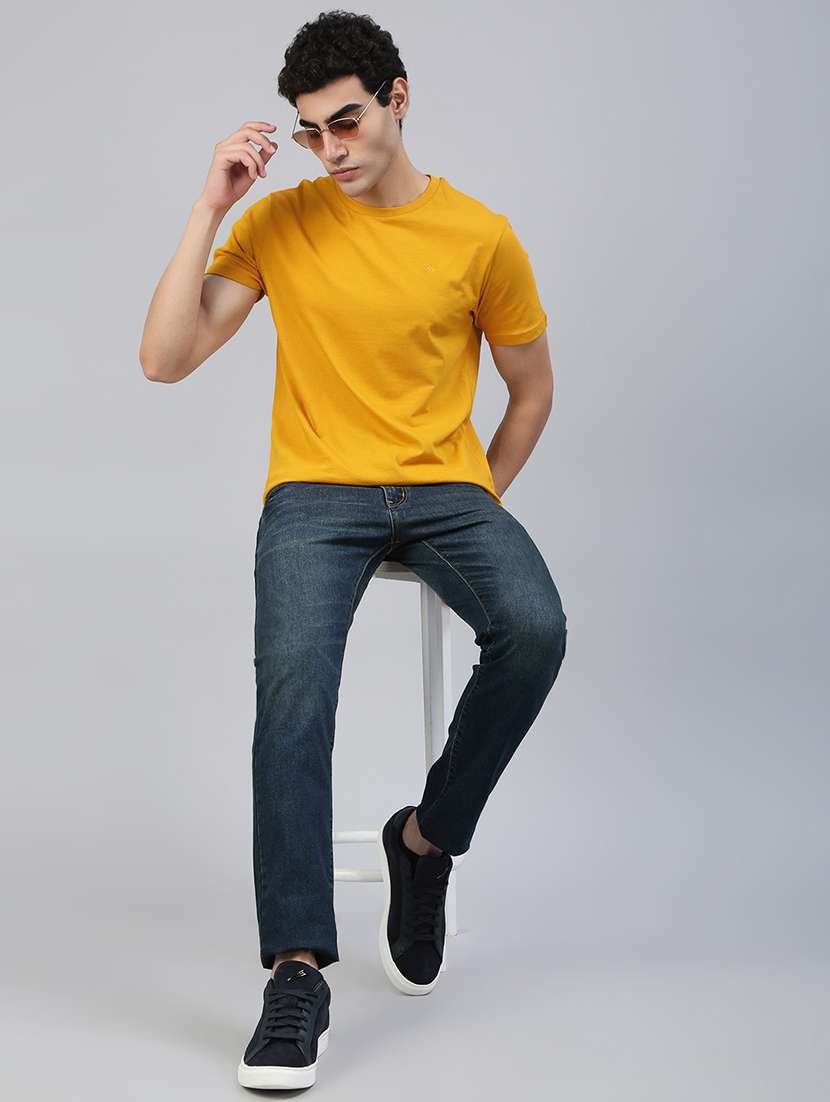 men solid short sleeve regular fit t-shirt - 21941415 -  Standard Image - 3