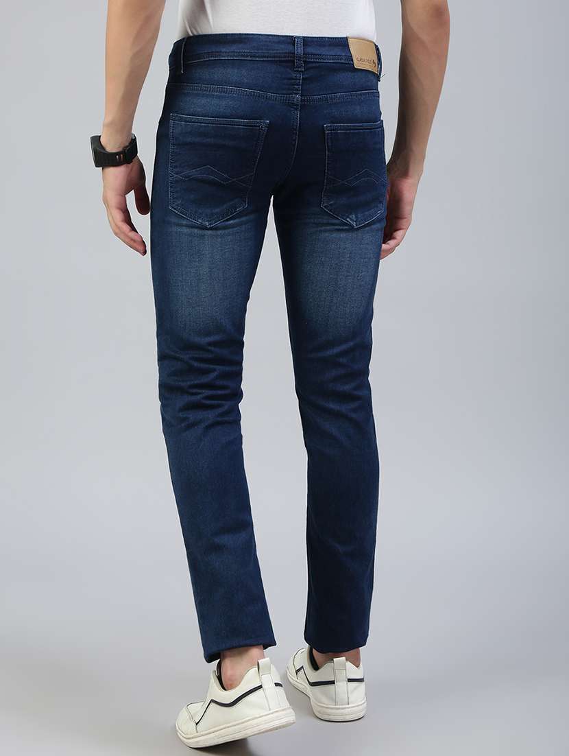 men washed mid rise ankle length jeans - 21941425 -  Standard Image - 3