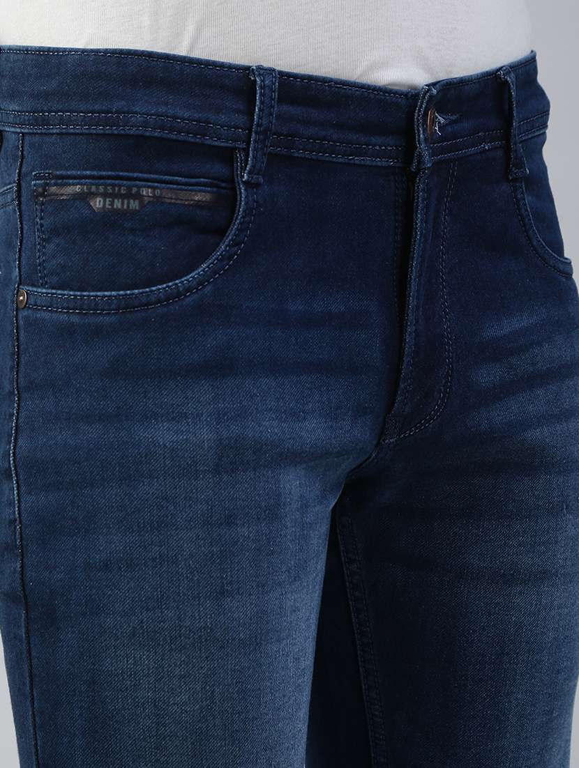 men washed mid rise ankle length jeans - 21941425 -  Standard Image - 5