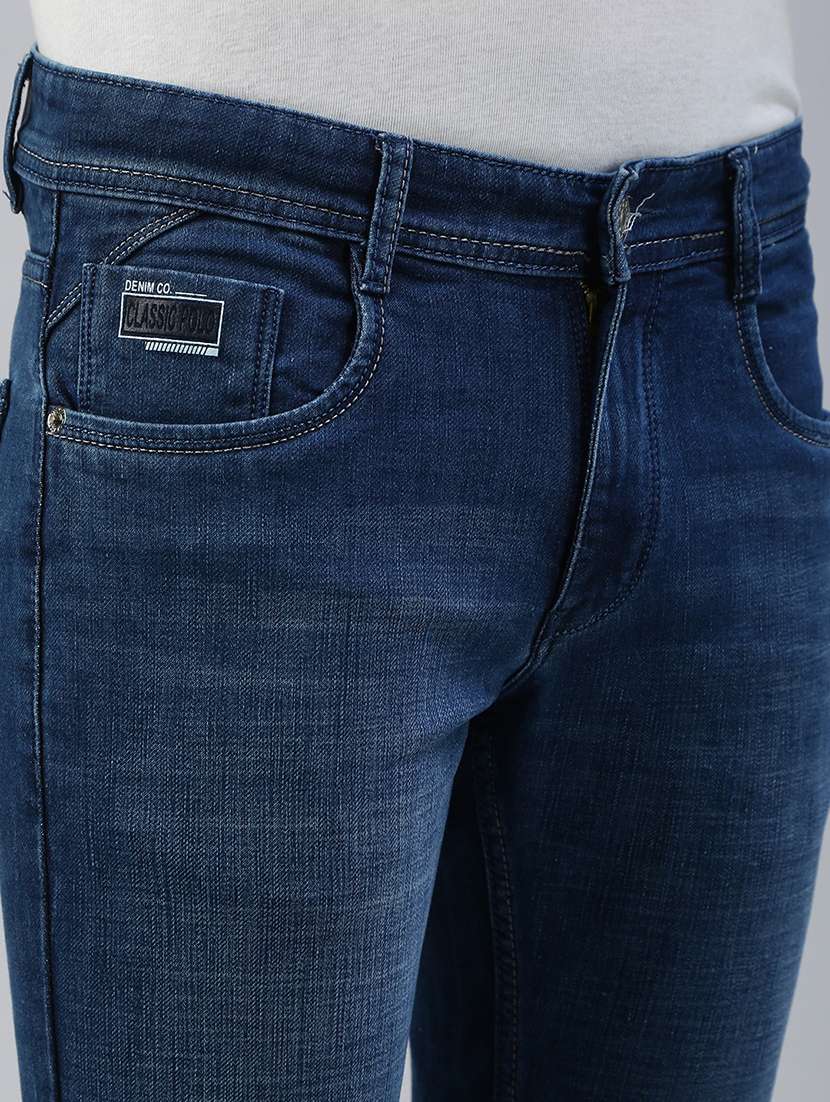 men washed mid rise ankle length jeans - 21941428 - Standard Image - 5