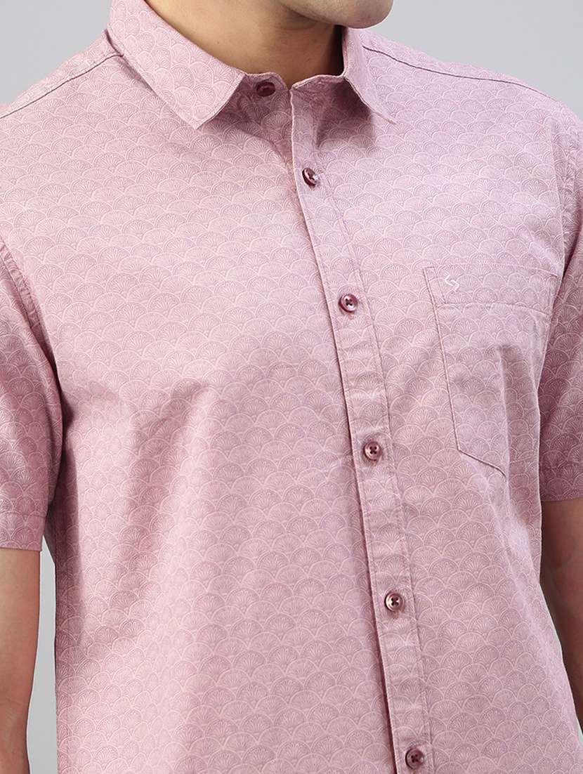 men printed short sleeve regular fit casual shirt - 21941442 -  Standard Image - 5