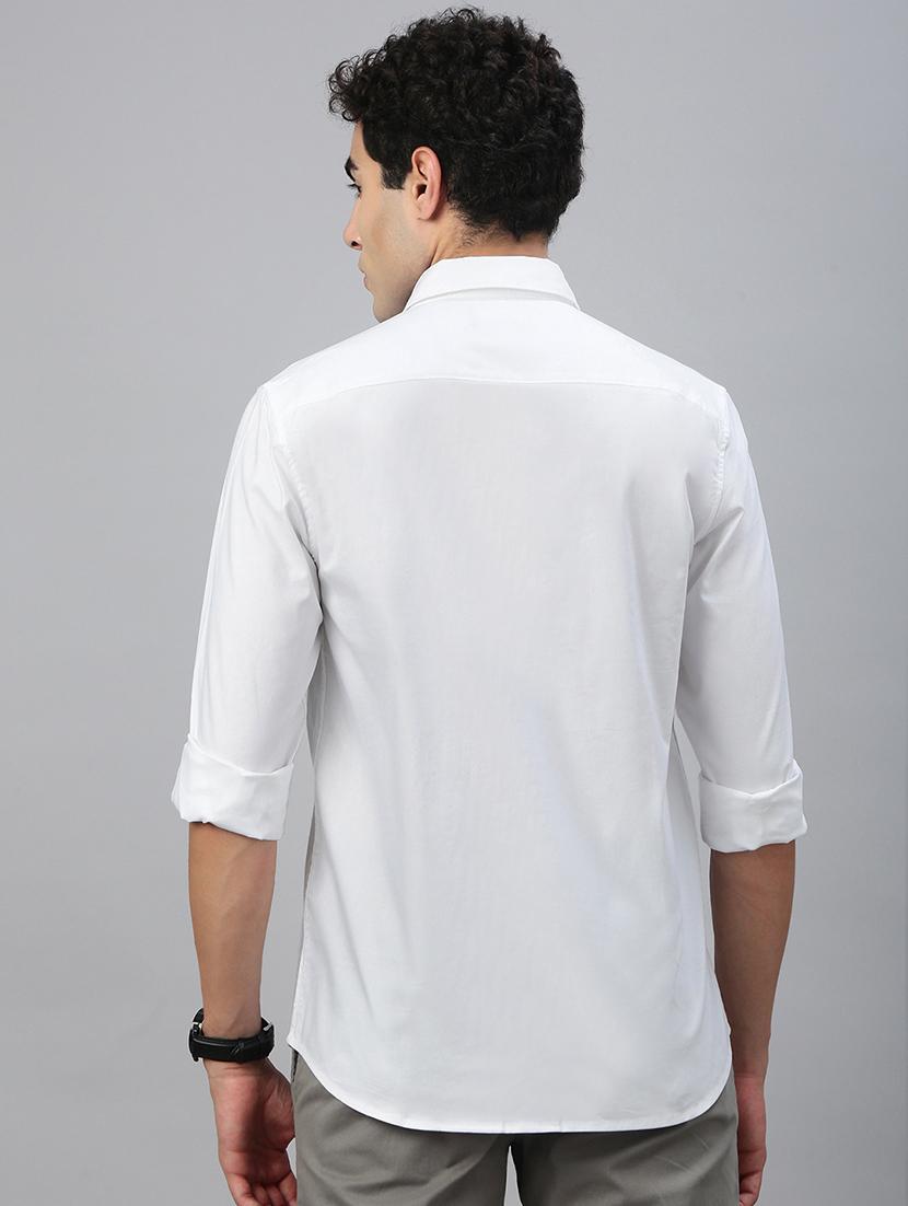 men solid long sleeve regular fit casual shirt - 21941449 - Standard Image - 3