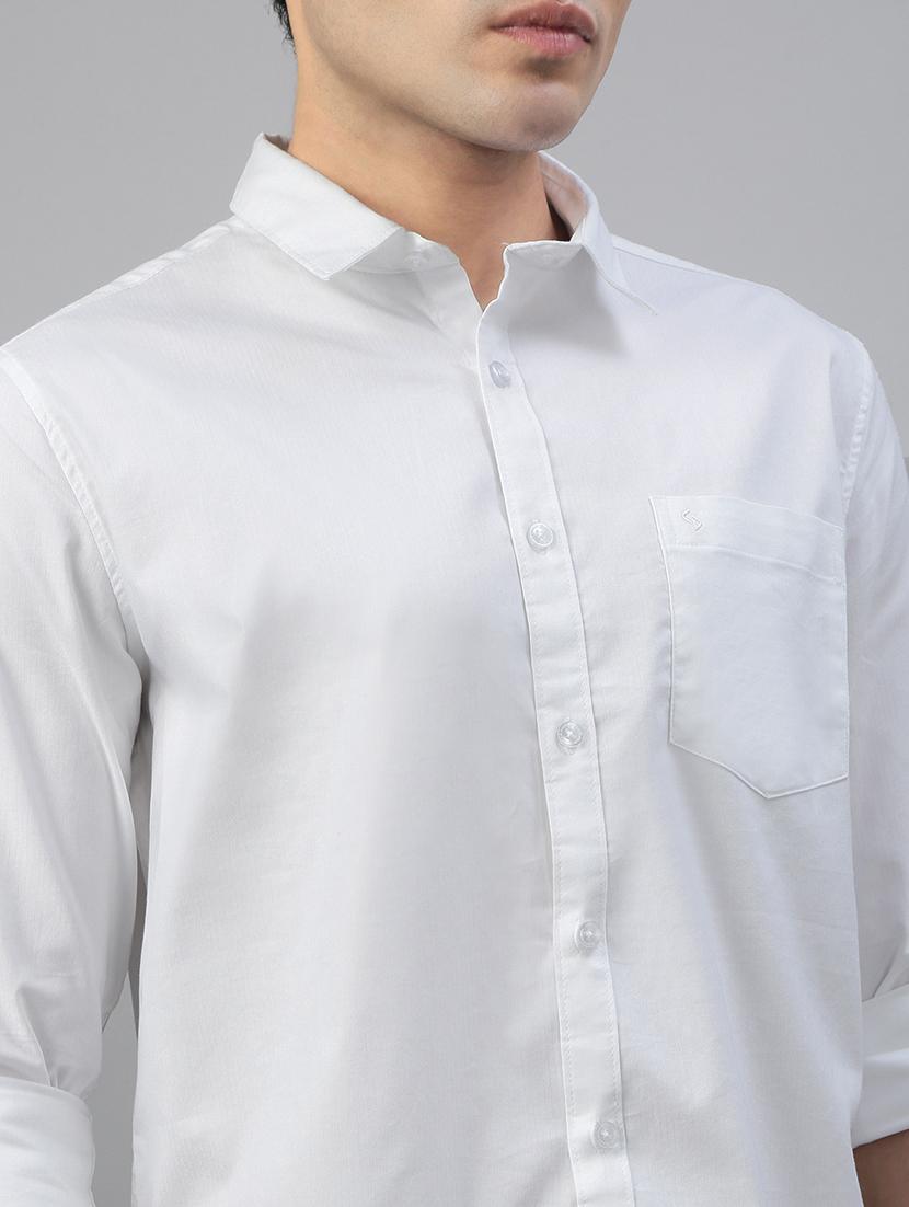 men solid long sleeve regular fit casual shirt - 21941449 - Standard Image - 5