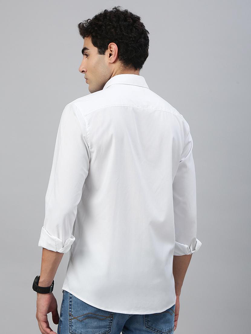 men solid short sleeve regular fit casual shirt - 21941451 - Standard Image - 3