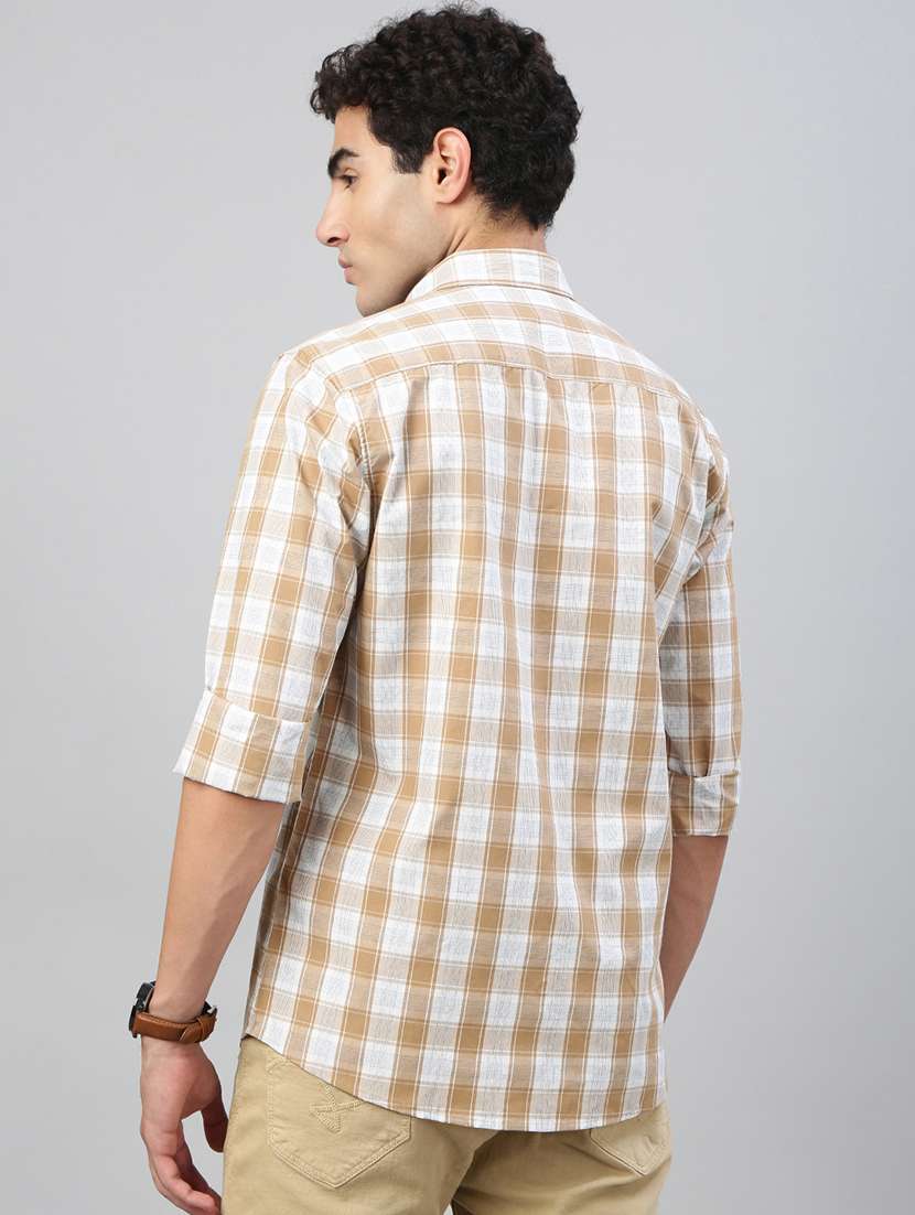 men checkered long sleeve regular fit casual shirt - 21941457 -  Standard Image - 3