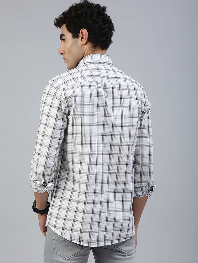 men checkered long sleeve regular fit casual shirt - 21941463 -  Standard Image - 3