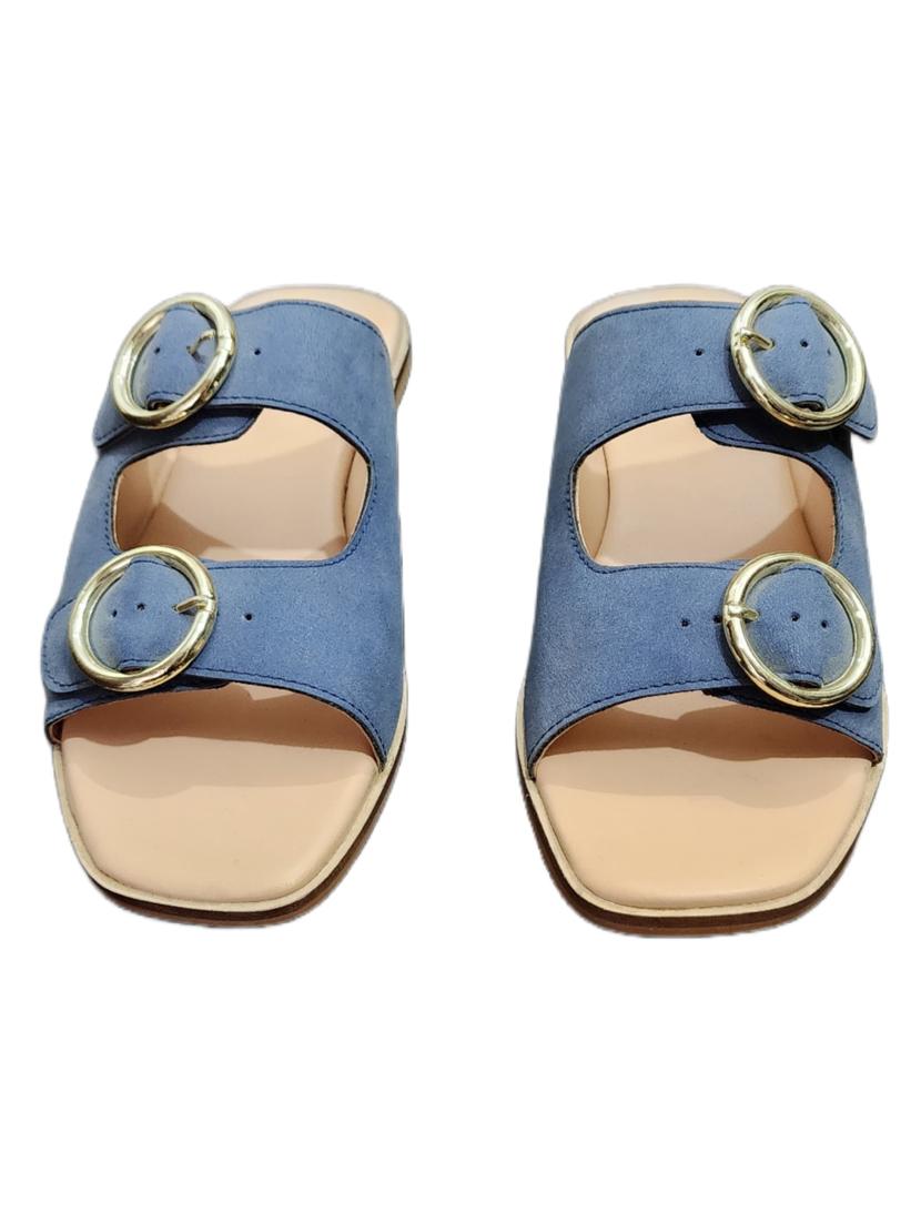 women solid slip on flat sandal - 21941572 - Standard Image - 3