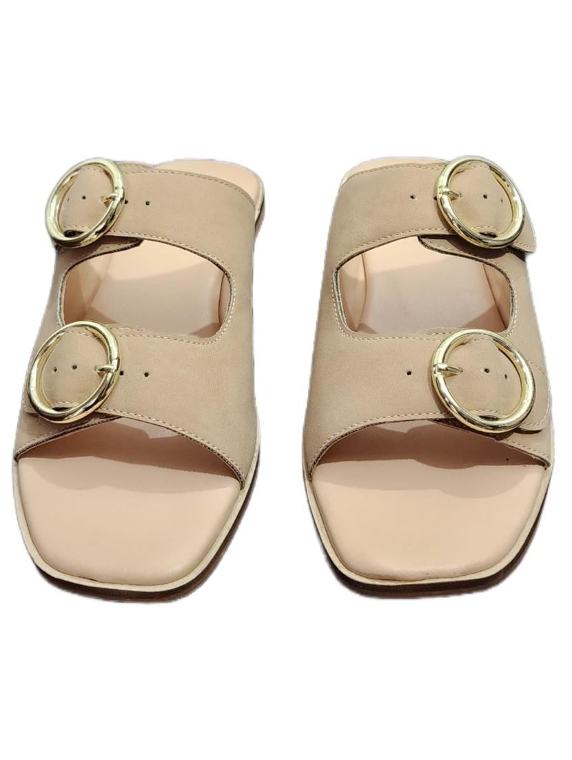 women solid slip on flat sandal - 21941573 - Standard Image - 3