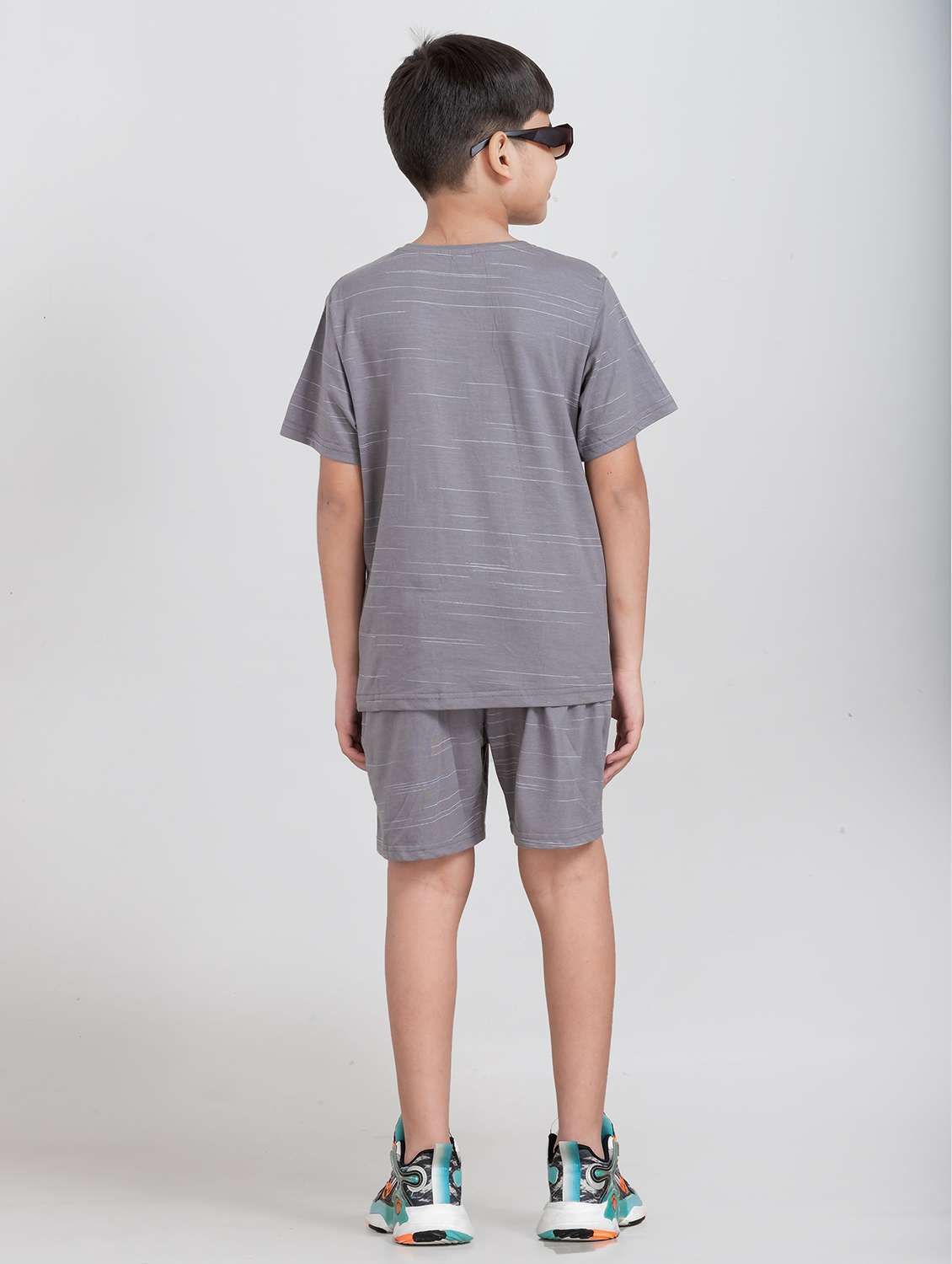 boys printed t-shirt & shorts co-ords set - 21941578 -  Standard Image - 3