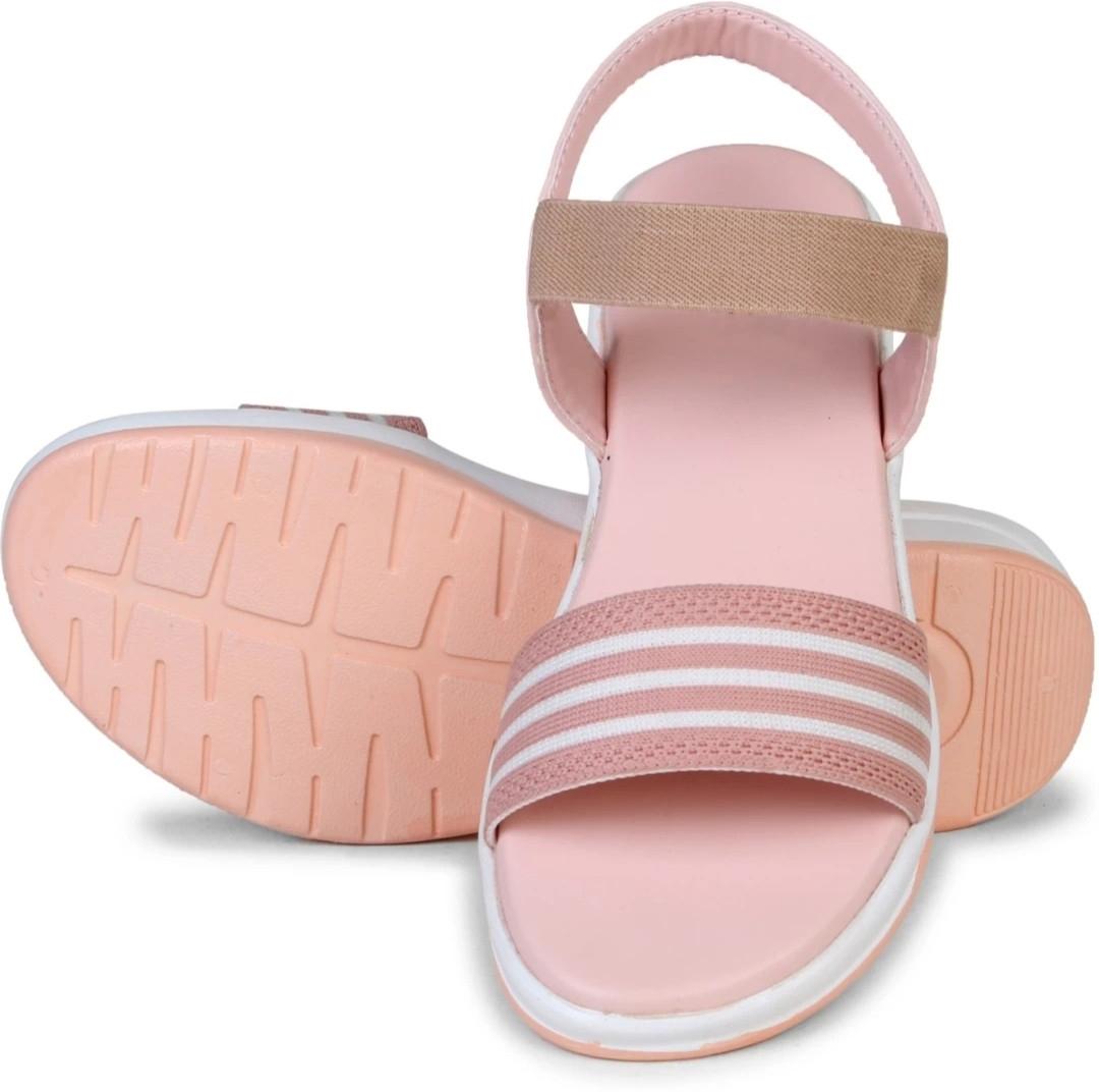 women pink ankle strap wedge - 21941586 - Standard Image - 3
