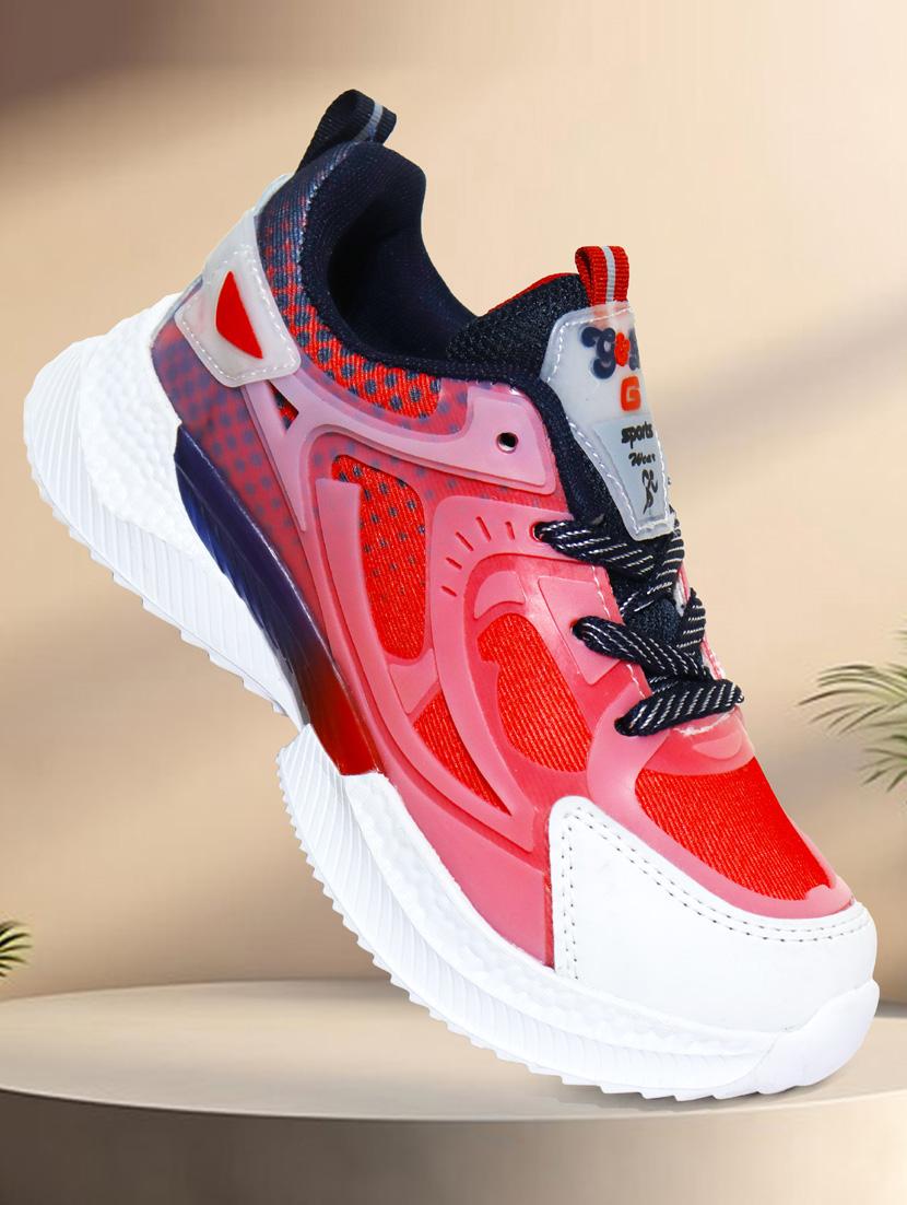 unisex printed lace up sport shoes - 21941633 - Standard Image - 3