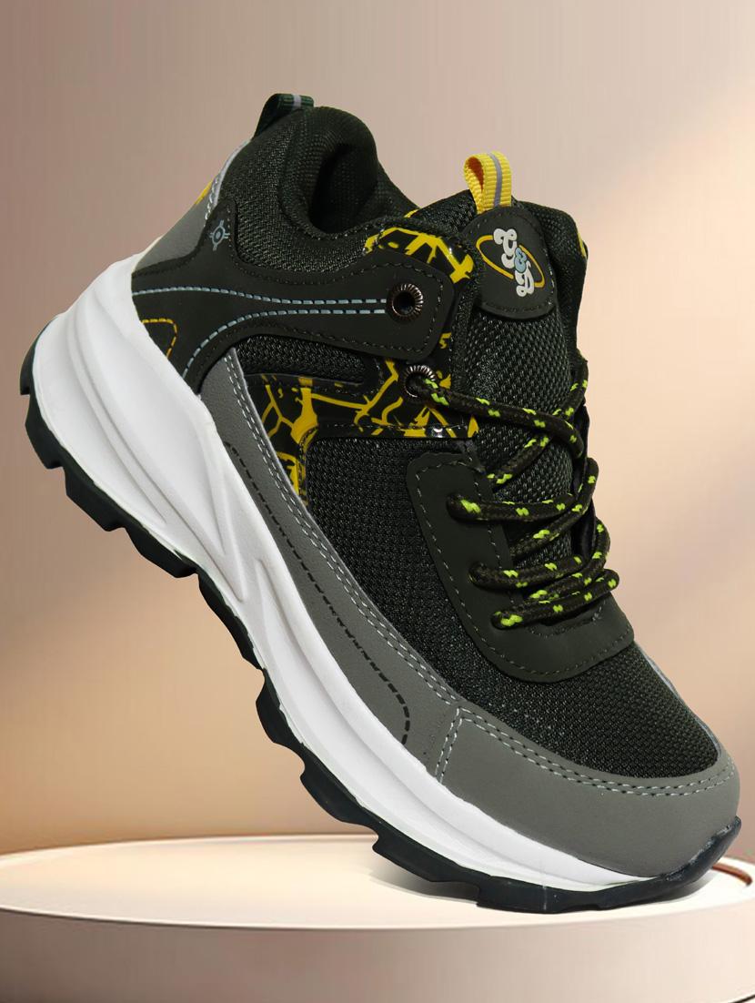 unisex color block lace up sport shoes - 21941637 - Standard Image - 3