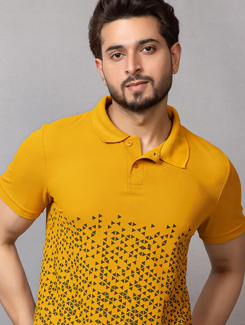 men printed short sleeve regular fit polo t-shirt - 21941691 - Standard Image - 3