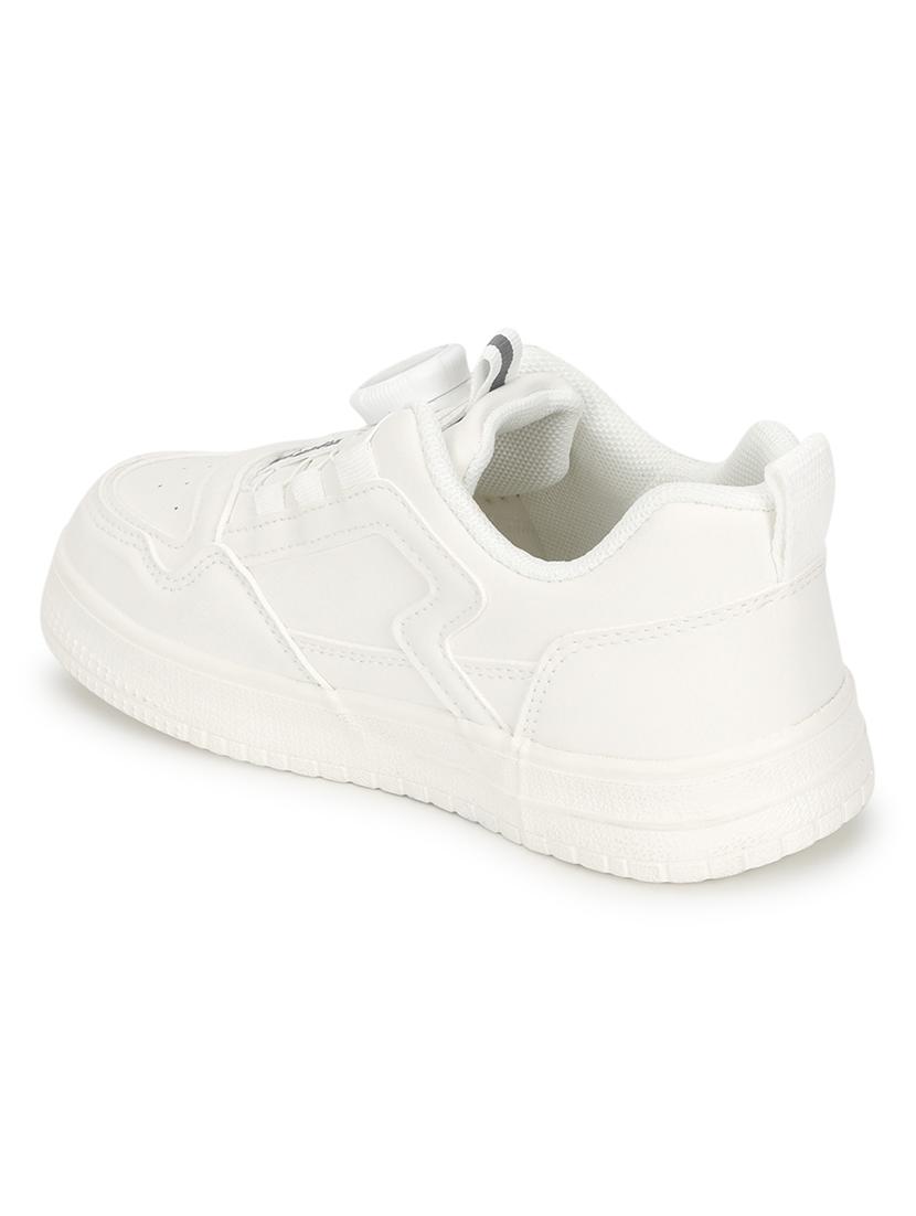 unisex white lace up sneaker - 21941735 - Standard Image - 3