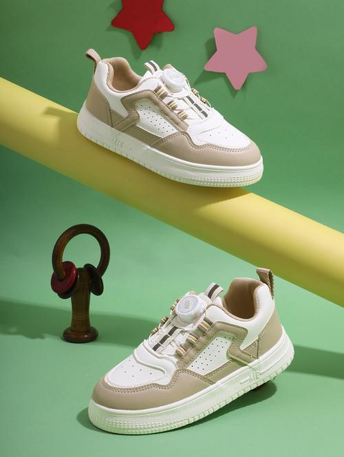 unisex beige lace up sneaker - 21941736 - Standard Image - 0