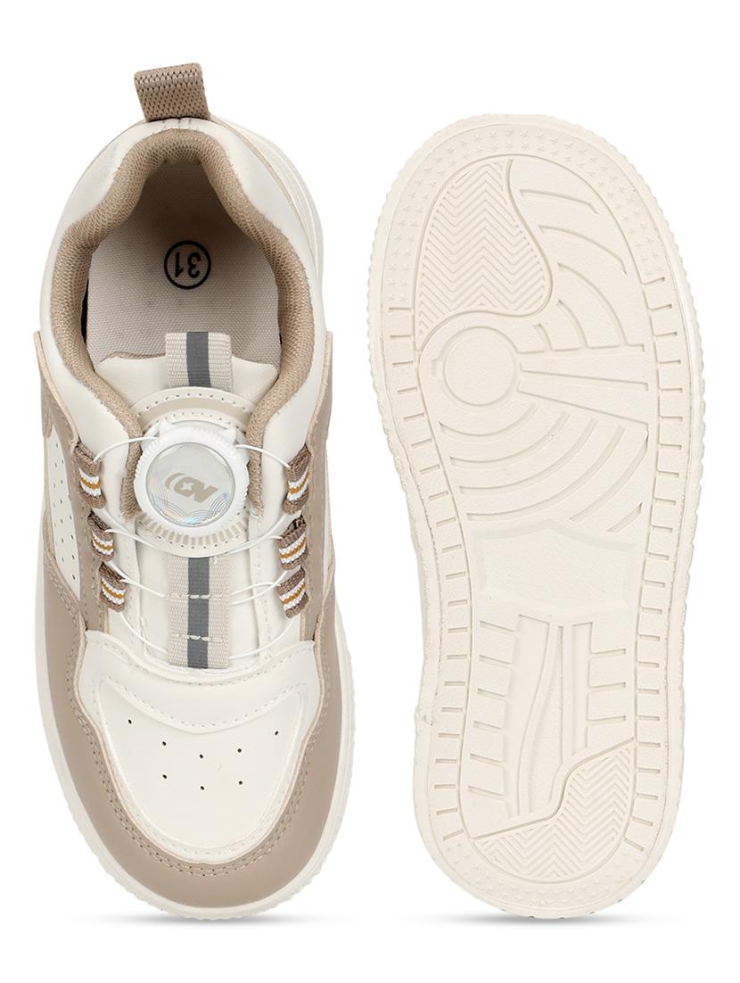 unisex beige lace up sneaker - 21941736 - Standard Image - 5