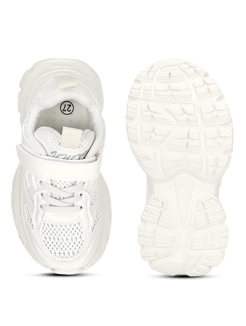 unisex white lace up sneaker - 21941753 - Standard Image - 5