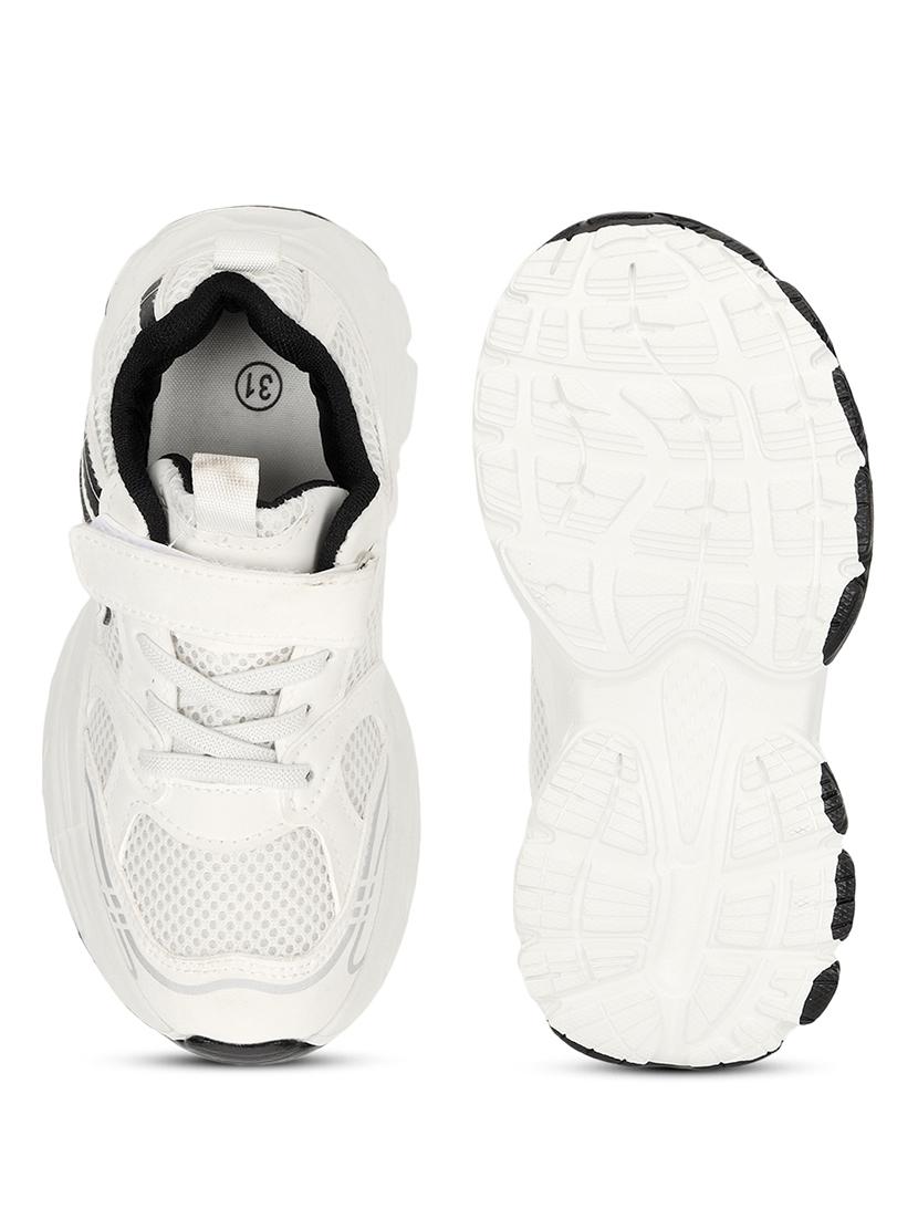 unisex white lace up sneaker - 21941754 - Standard Image - 5