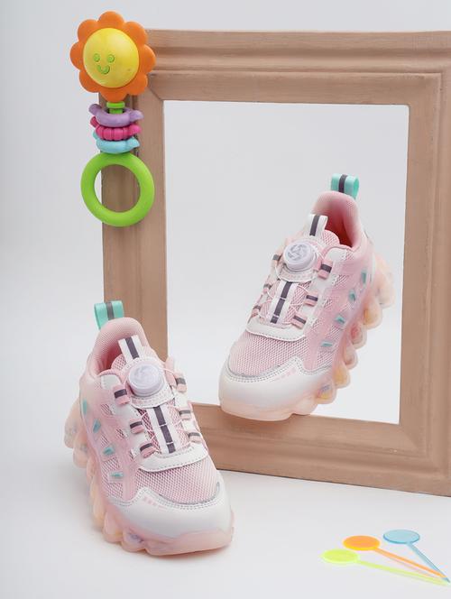 unisex pink lace up sneaker - 21941759 - Standard Image - 0