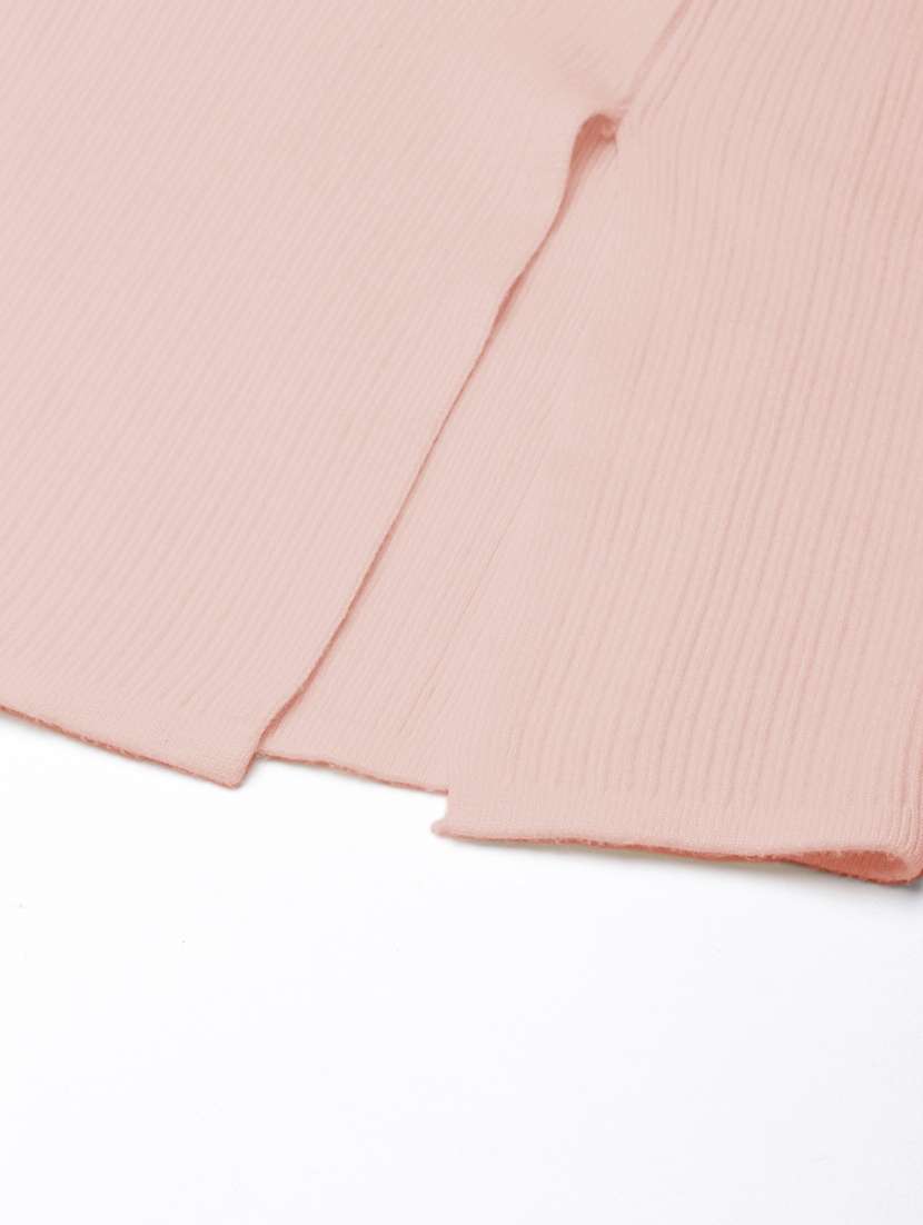 women solid high rise bodycon skirt - 21941774 -  Standard Image - 5