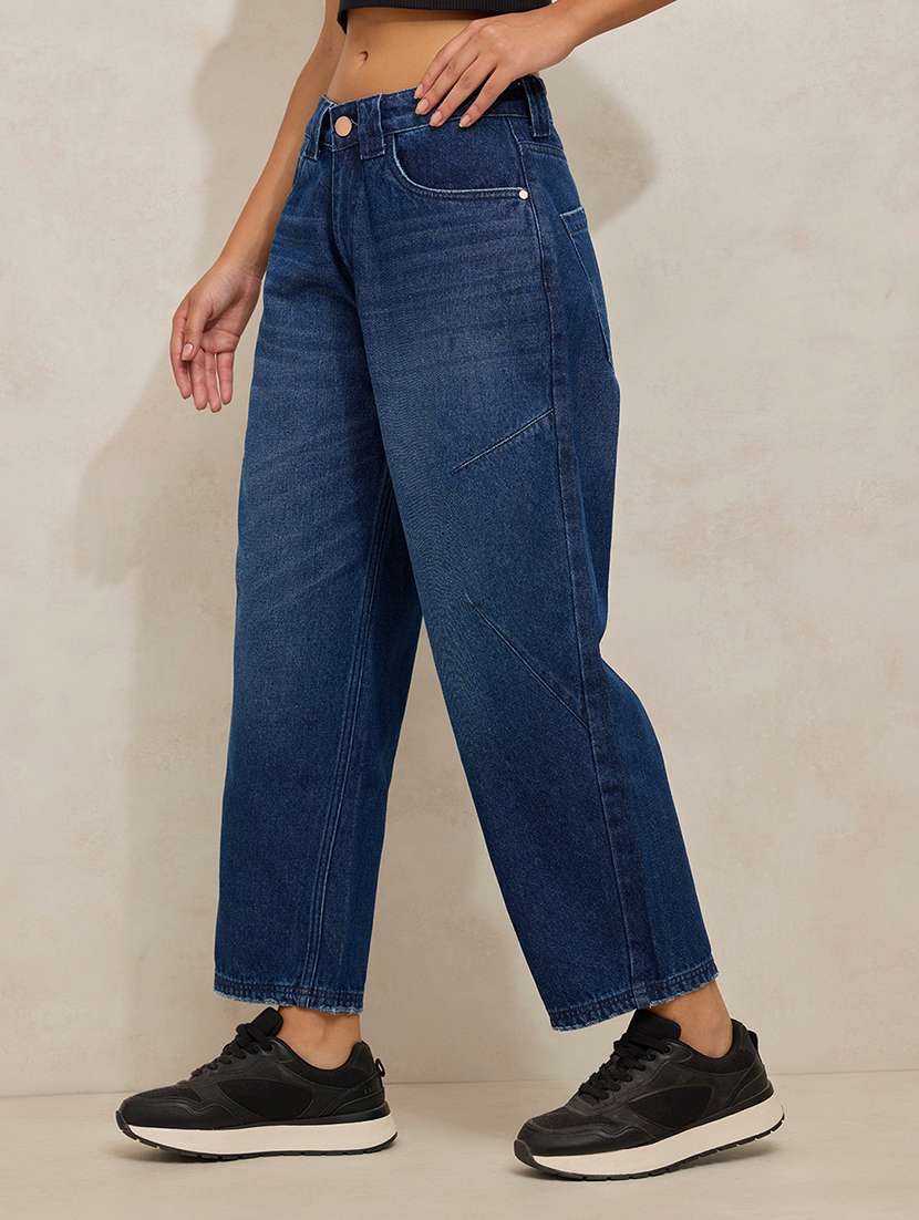 women solid mid rise straight fit jean - 21941815 - Standard Image - 3