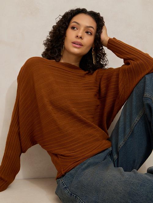 women solid batwing sleeve regular top - 21941944 - Standard Image - 0