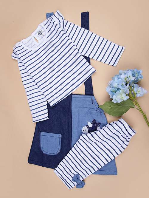 girls striped long sleeve full length set - 21942271 -  Standard Image - 0