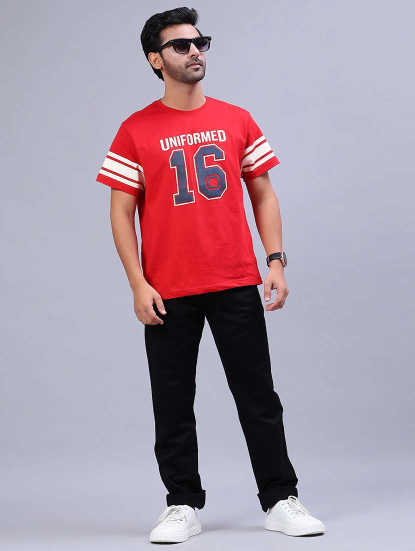 men printed short sleeve regular fit t-shirt - 21942291 - Standard Image - 3