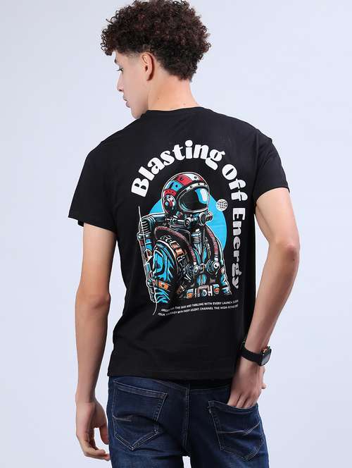 men printed short sleeve regular fit t-shirt - 21942292 -  Standard Image - 0