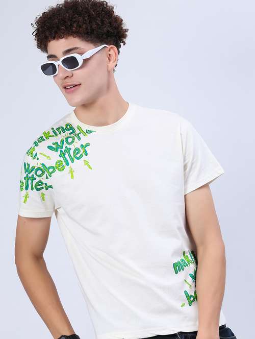 men printed short sleeve regular fit t-shirt - 21942298 -  Standard Image - 0