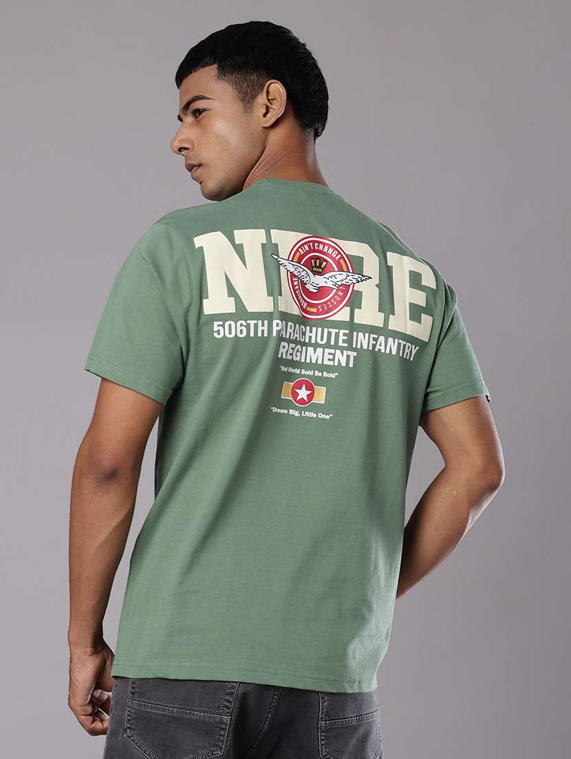 men back print round neck regular fit t-shirt - 21942300 - Zoom Image - 0