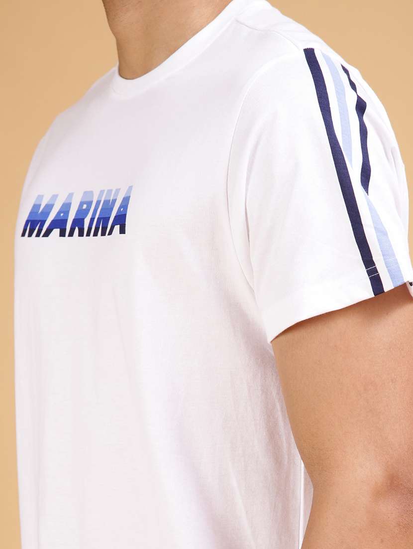 men printed short sleeve regular fit t-shirt - 21942301 -  Standard Image - 3