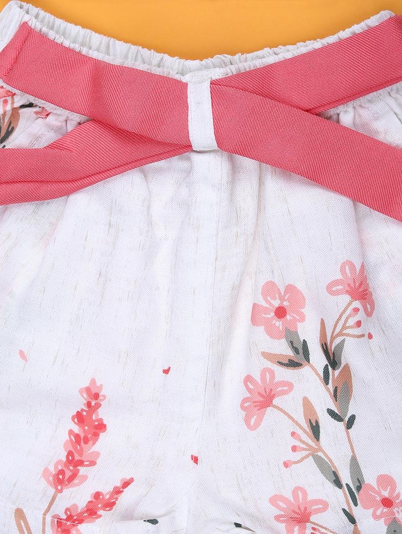 girls floral printed top & shorts set - 21942420 - Standard Image - 3