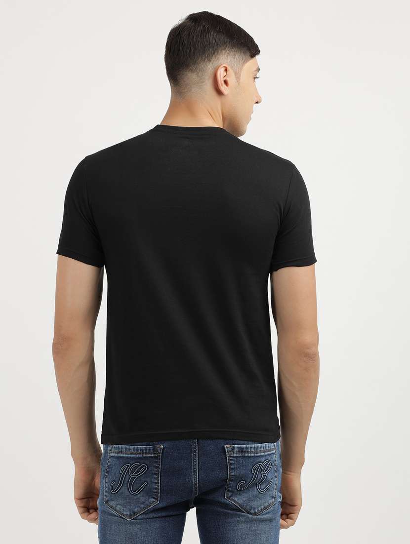 men front print round neck regular fit t-shirt - 21942973 -  Standard Image - 3