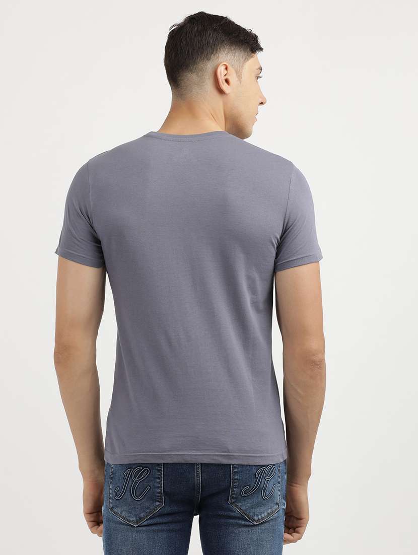 men front print round neck regular fit t-shirt - 21942989 -  Standard Image - 3