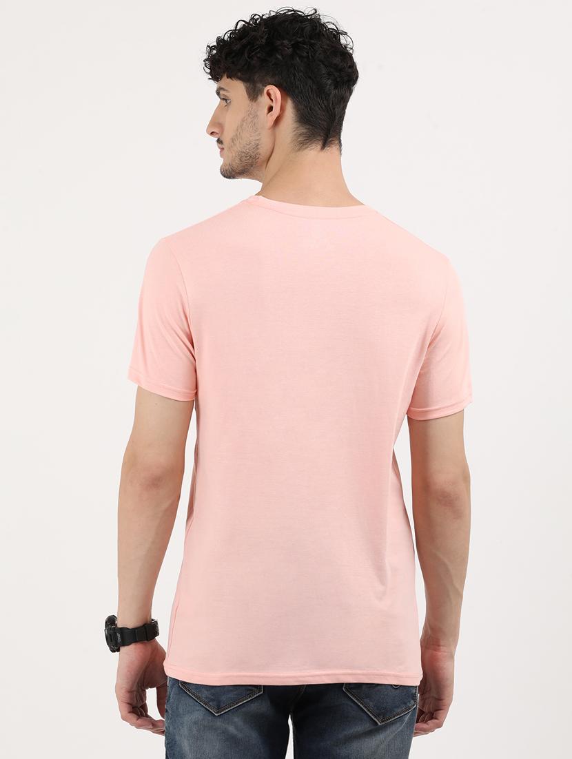 men front print round neck regular fit t-shirt - 21943011 - Standard Image - 3