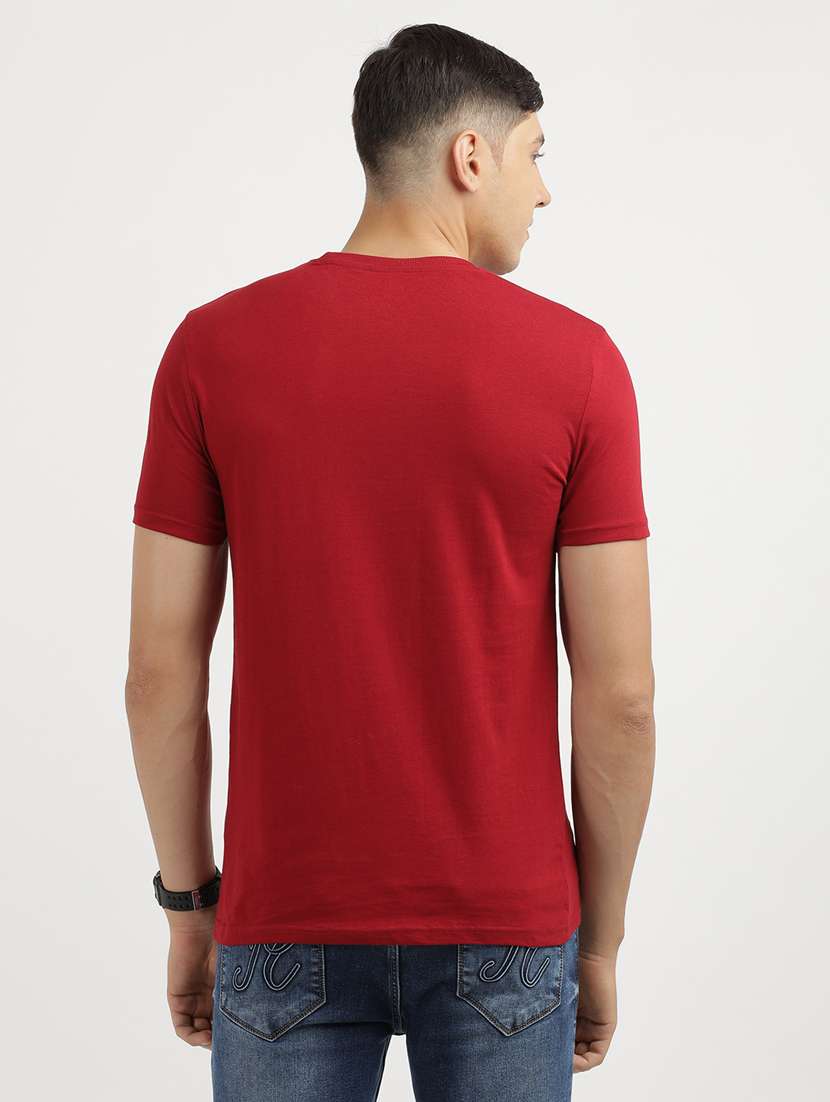 men front print round neck regular fit t-shirt - 21943017 -  Standard Image - 3