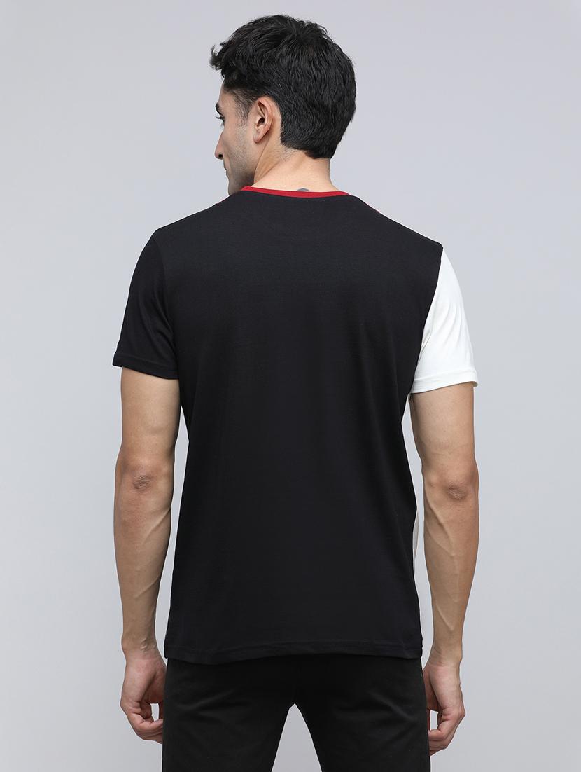 men color block short sleeve slim fit t-shirt - 21943024 - Standard Image - 3