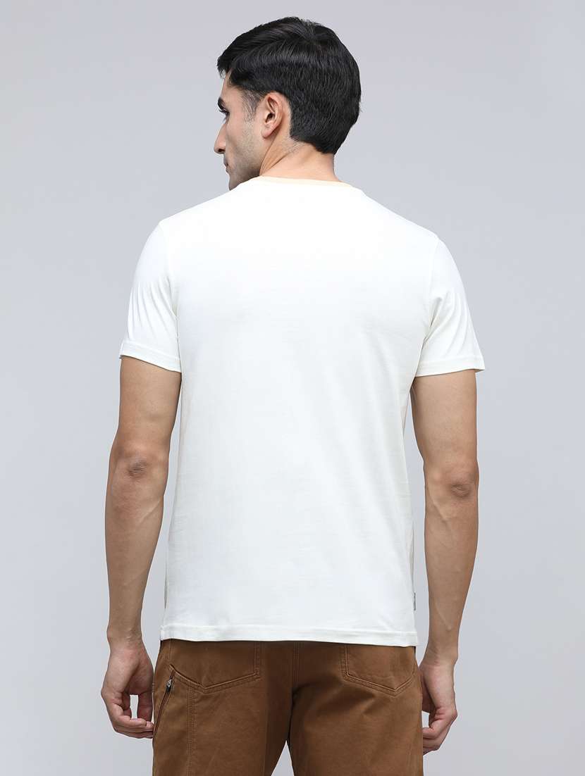 men color block short sleeve slim fit t-shirt - 21943031 -  Standard Image - 3