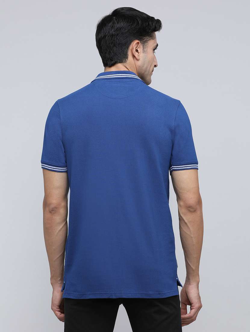 men color block short sleeve slim fit polo t-shirt - 21943064 -  Standard Image - 3