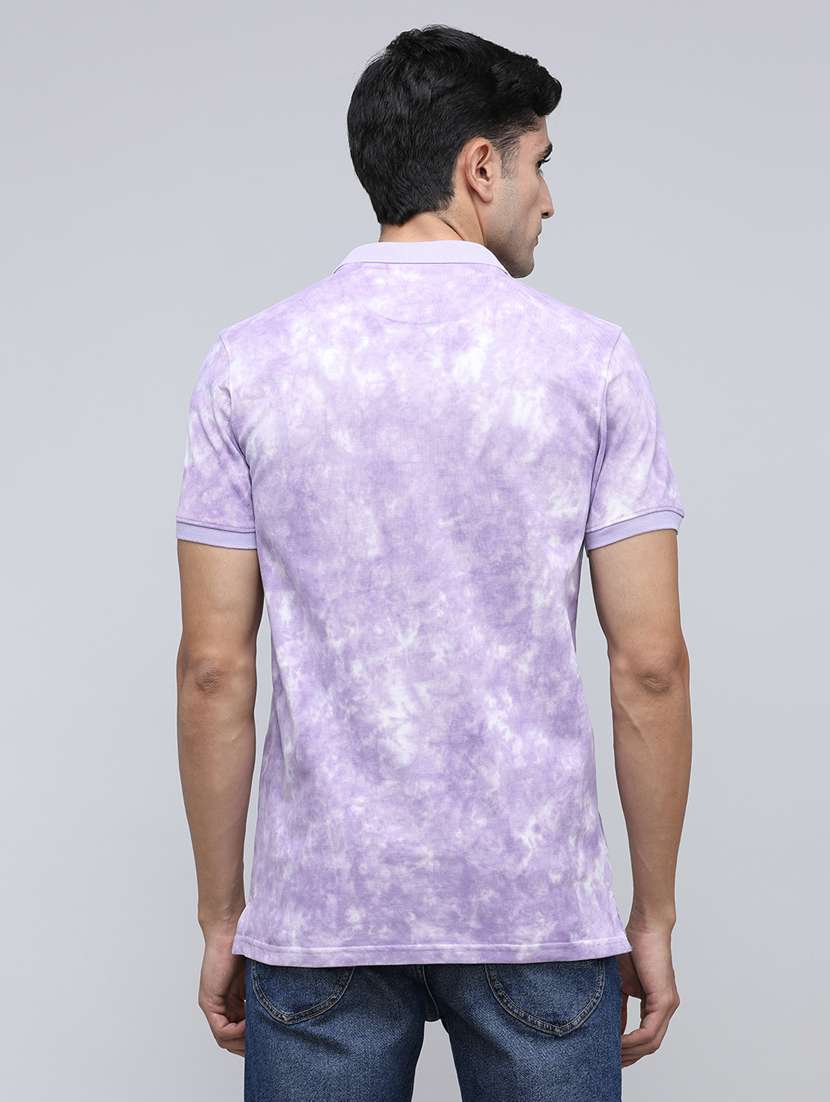 men printed short sleeve slim fit polo t-shirt - 21943068 -  Standard Image - 3