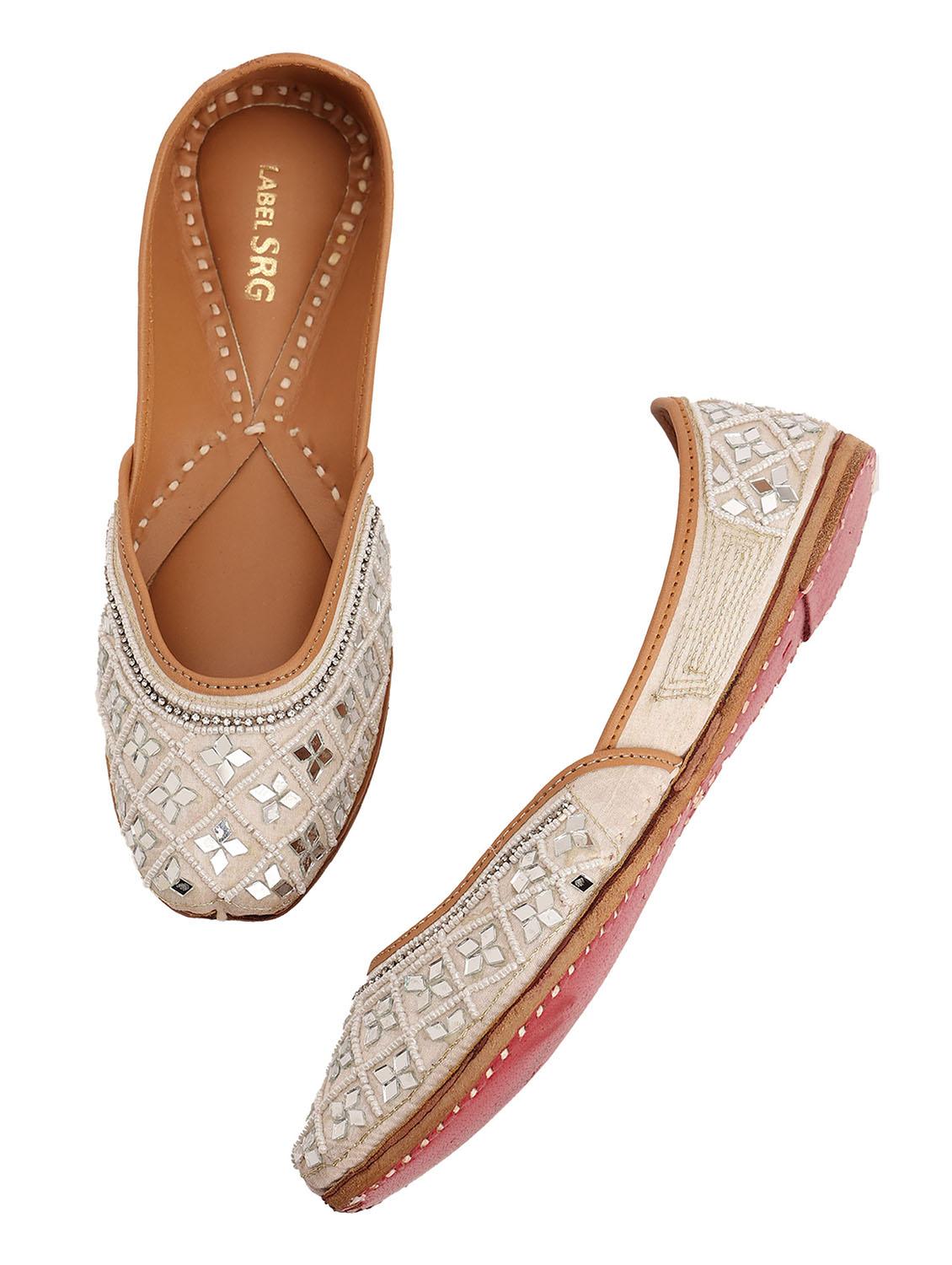 women embellished slip on juttis - 21943245 - Standard Image - 3