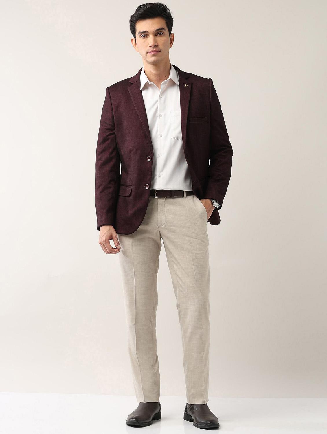men lapel collar single breasted blazer - 21943271 - Standard Image - 5